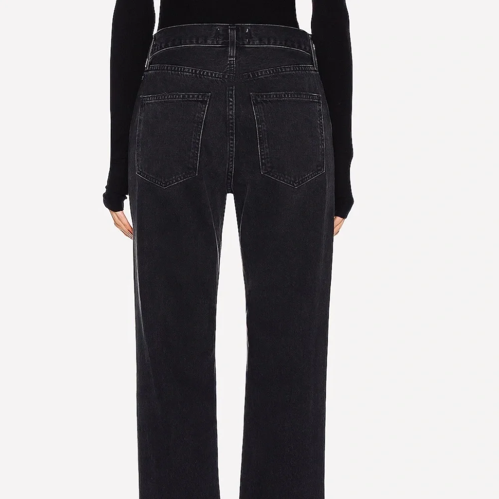 AGOLDE Lana Slice Mid Rise Vintage Straight Leg Jeans Color Decent